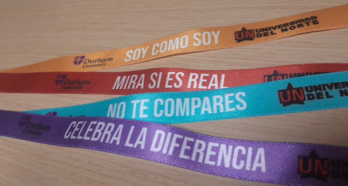 The key slogans for the intervention:
I am who I am
Check if it's real
Don't compare yourself
Celebrate differences

Soy como soy
Mira si es real
No te compares
Celebra la diferencia.